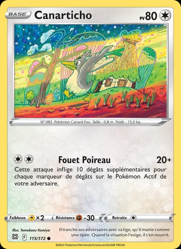 Carte Pokémon Canarticho #115 — Stars Étincelantes