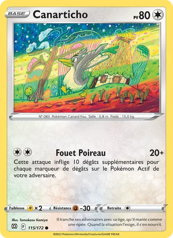 Carte Pokémon Canarticho #115 — Stars Étincelantes