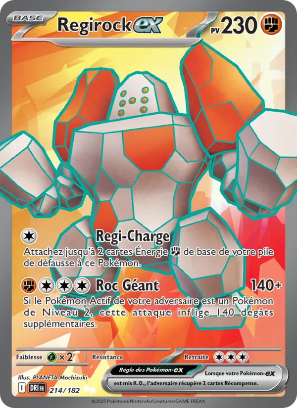 Carte Pokémon Regirock-ex #214 — Rivalités Destinées