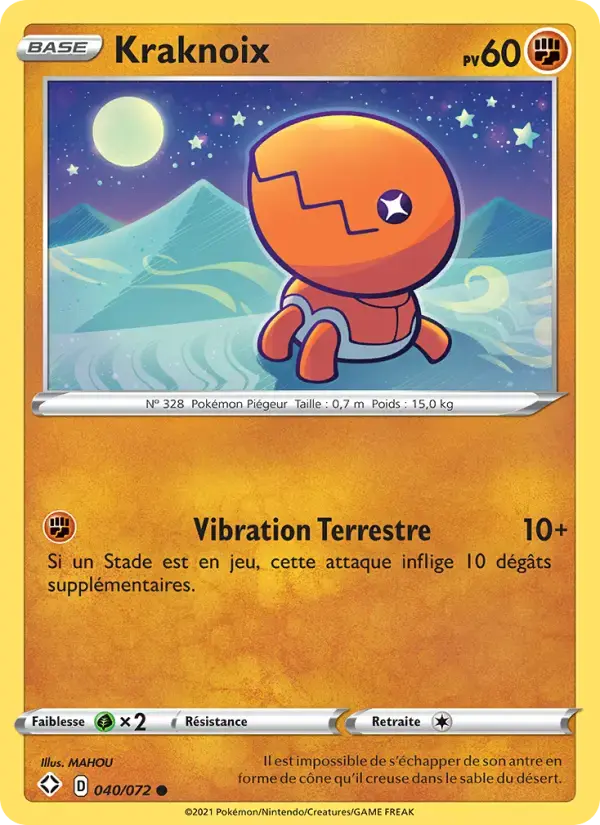 Carte Pokémon Kraknoix #40 — Destinées Radieuses