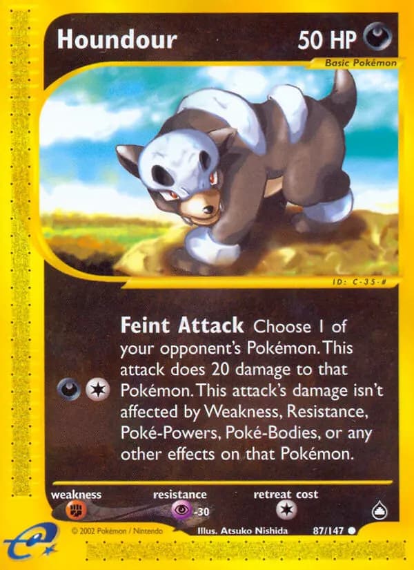 Houndour #87 — Aquapolis