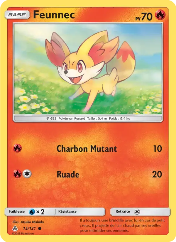 Carte Pokémon Feunnec #15 — Lumière Interdite