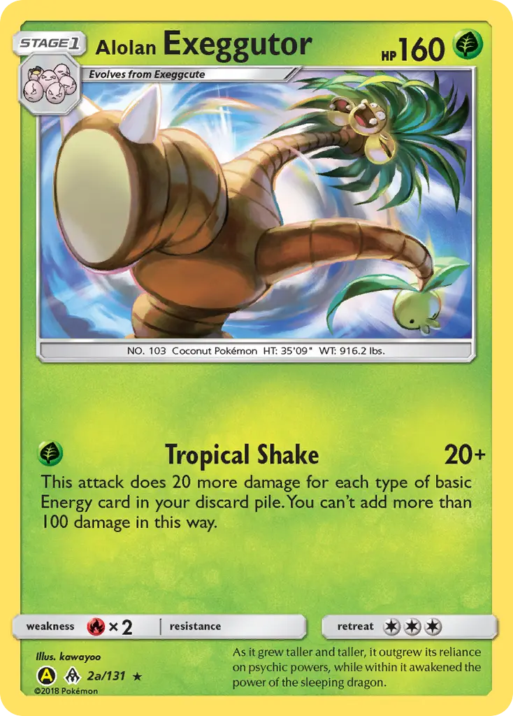 Carte Pokémon Alolan Noadkoko #2a — Lumière Interdite