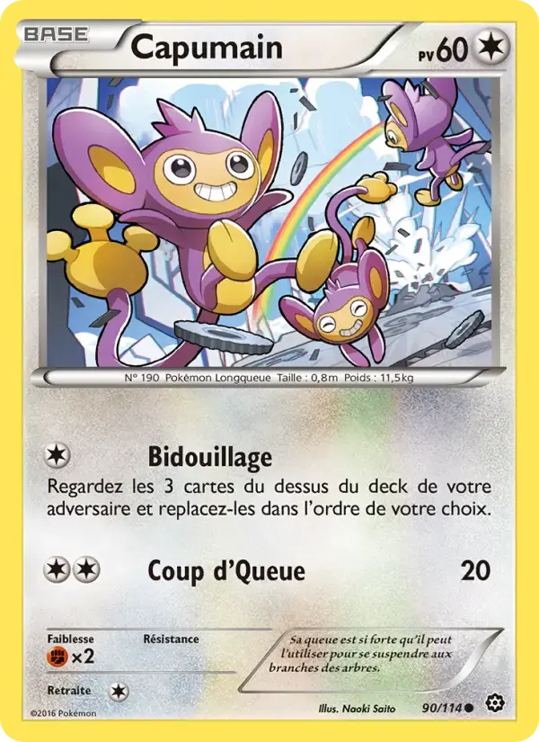 Carte Pokémon Capumain #90 — Offensive Vapeur
