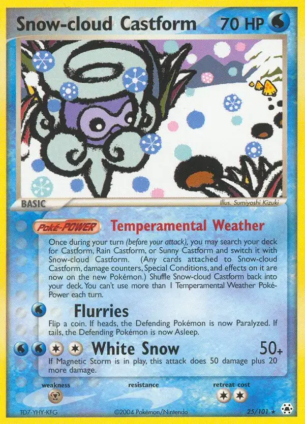 Snow-cloud Castform #25 — Hidden Legends