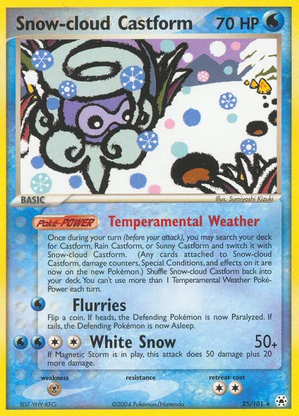 Snow-cloud Castform #25 — Hidden Legends