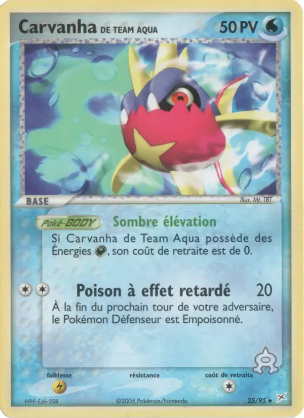 Carte Pokémon Carvanha de Team Aqua #25 — Team Magma vs Team Aqua
