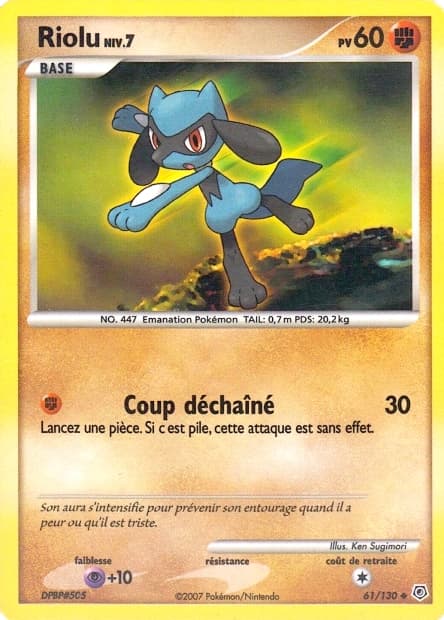 Carte Pokémon Riolu #61 — Diamant et Perle