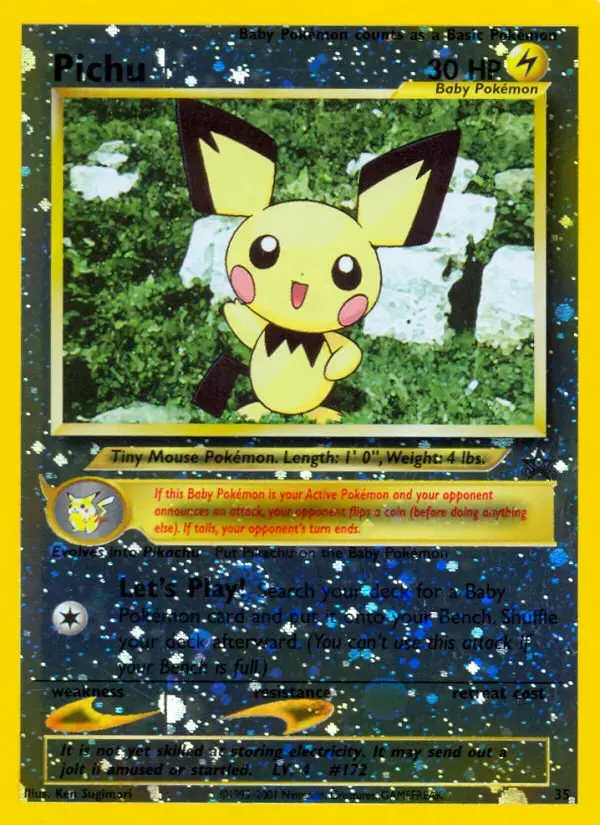 Carte Pokémon Pichu #35 — Promos Wizards