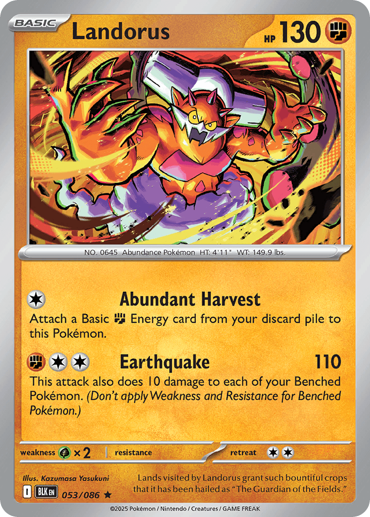 Carte Pokémon Démétéros #053 — Foudre Noire