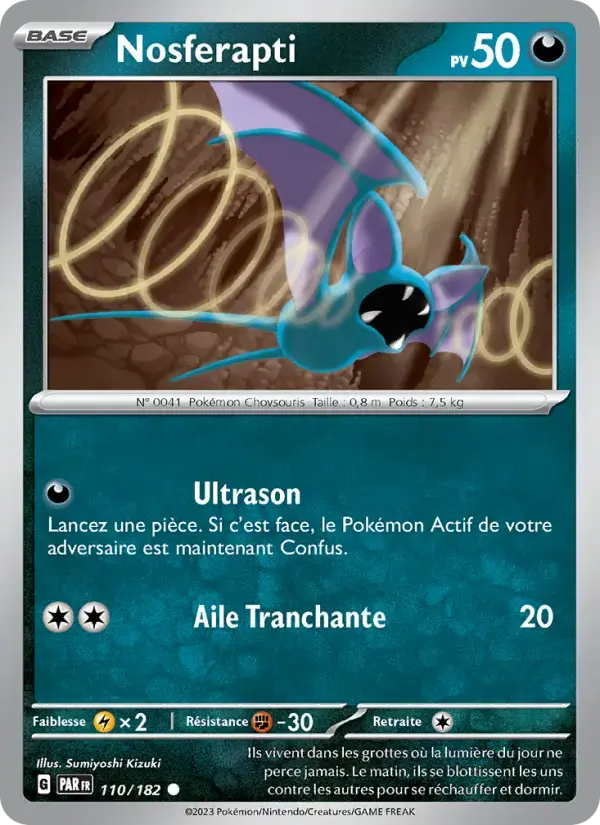 Carte Pokémon Nosferapti #110 — Faille Paradoxe