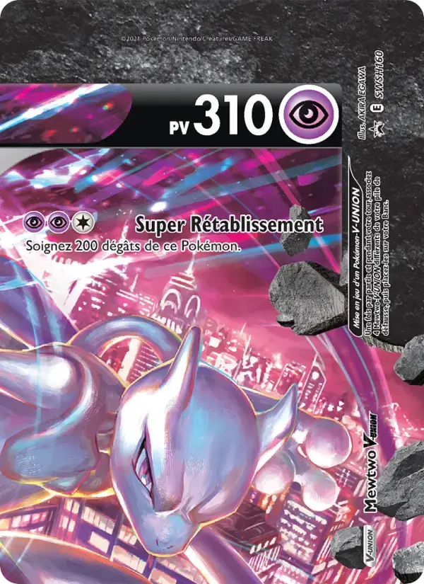 Carte Pokémon Mewtwo V-UNION #SWSH160 — Promos Épée et Bouclier
