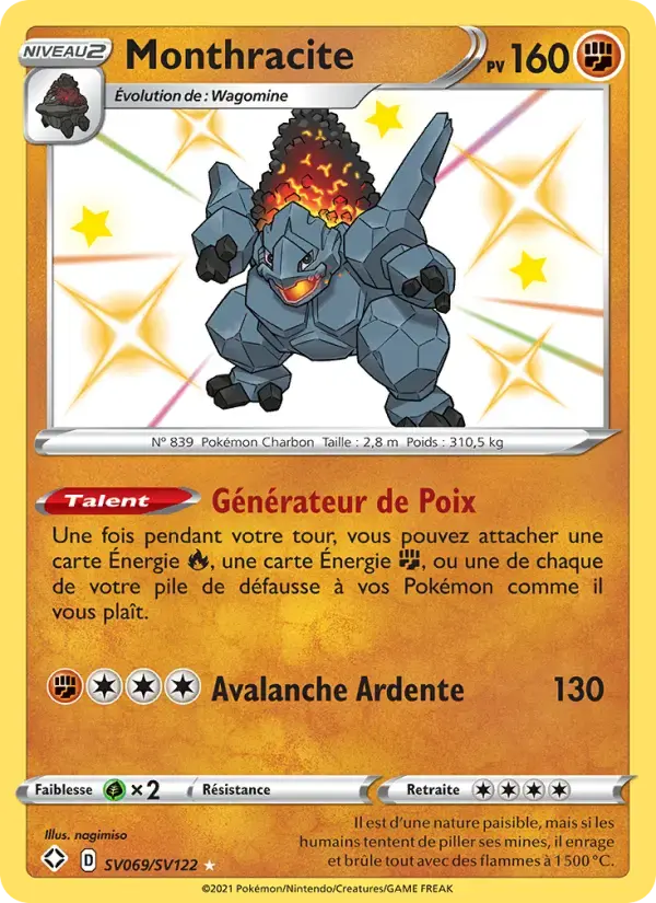 Carte Pokémon Monthracite #SV069 — Destinées Radieuses