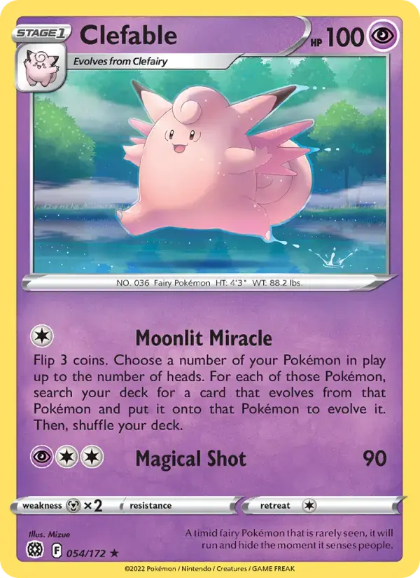 Clefable #054 — Brilliant Stars