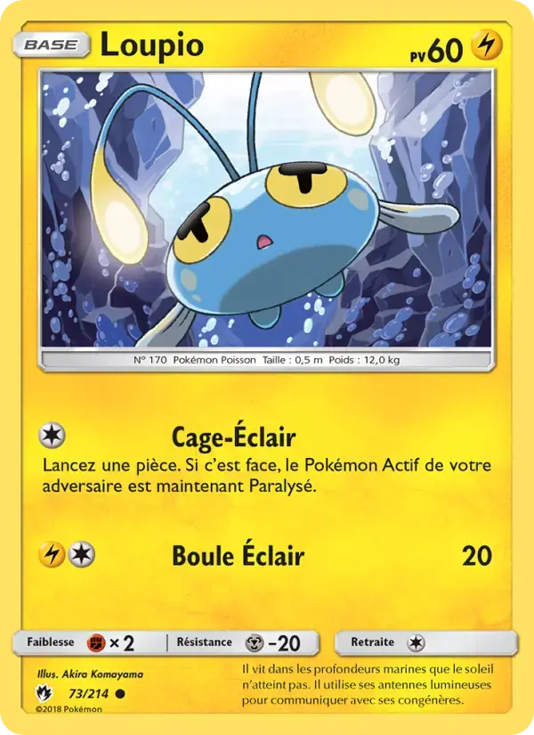 Carte Pokémon Loupio #73 — Tonnerre Perdu