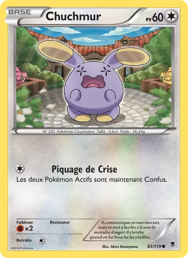 Carte Pokémon Chuchmur #83 — Vigueur Spectrale