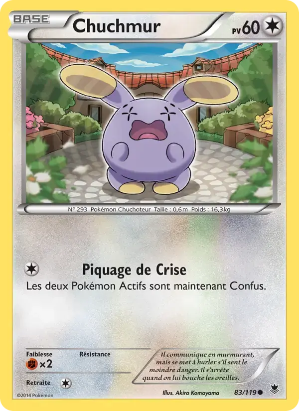 Carte Pokémon Chuchmur #83 — Vigueur Spectrale