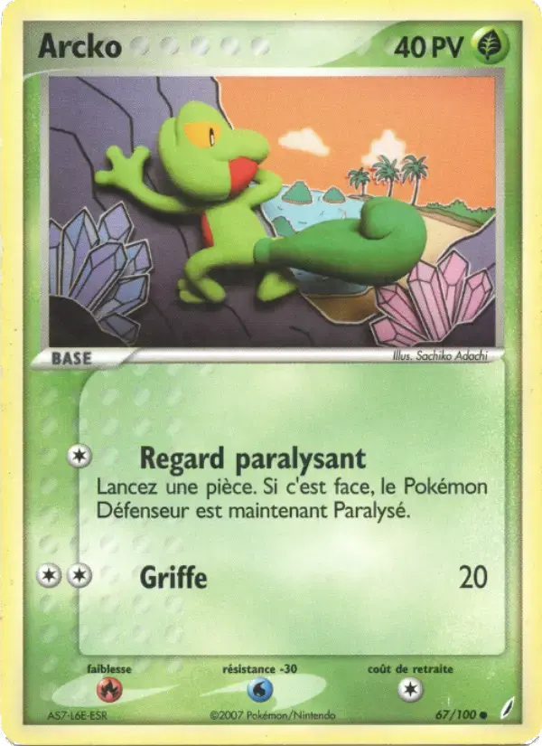 Carte Pokémon Arcko #67 — Gardiens de Cristal
