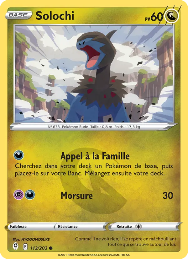 Carte Pokémon Solochi #113 — Évolution Céleste