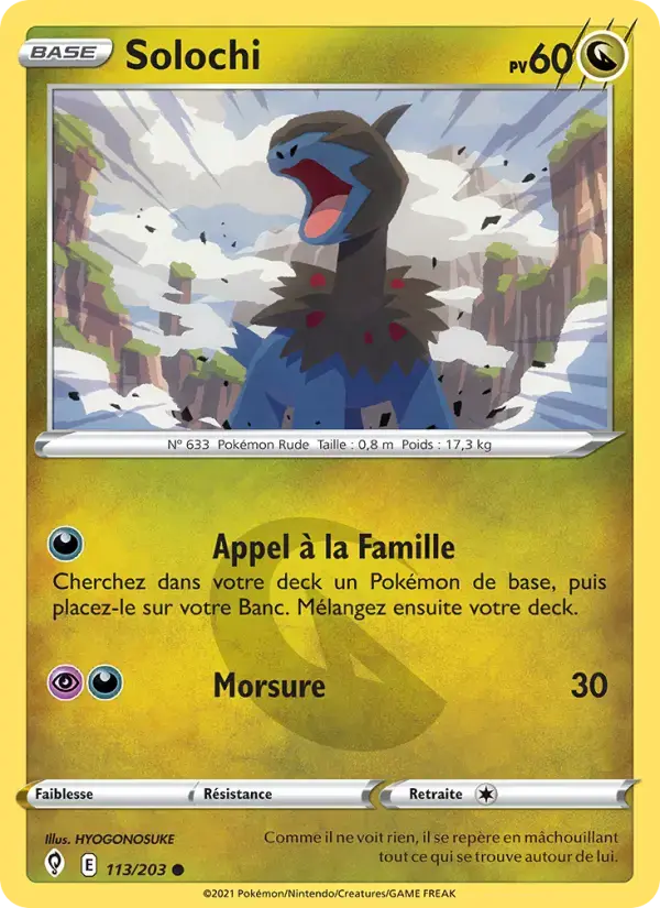 Carte Pokémon Solochi #113 — Évolution Céleste