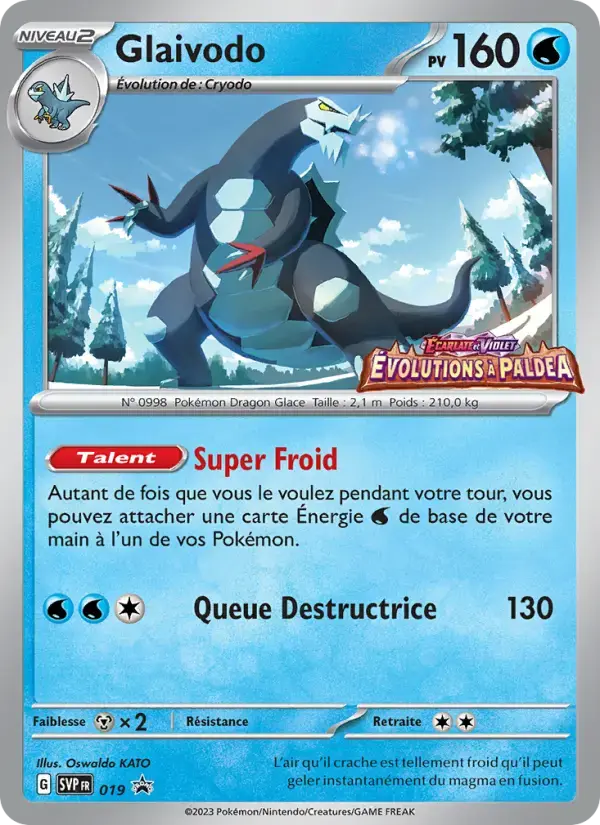Carte Pokémon Glaivodo #19 — Promos Écarlate et Violet