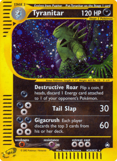 Tyranitar #H28 — Aquapolis