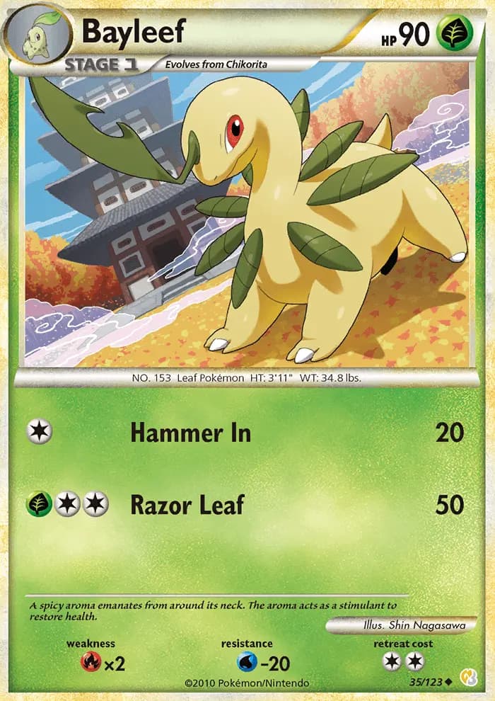 Bayleef #35 — HeartGold SoulSilver