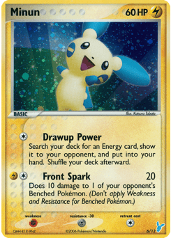 Carte Pokémon Minun #6 — EX Trainer Kit 2 Minun