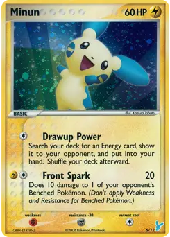 Carte Pokémon Minun #6 — Kit du Dresseur EX 2 (Négapi)
