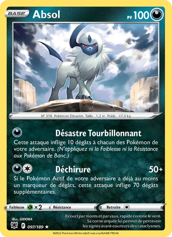 Carte Pokémon Absol #097 — Astres Radieux