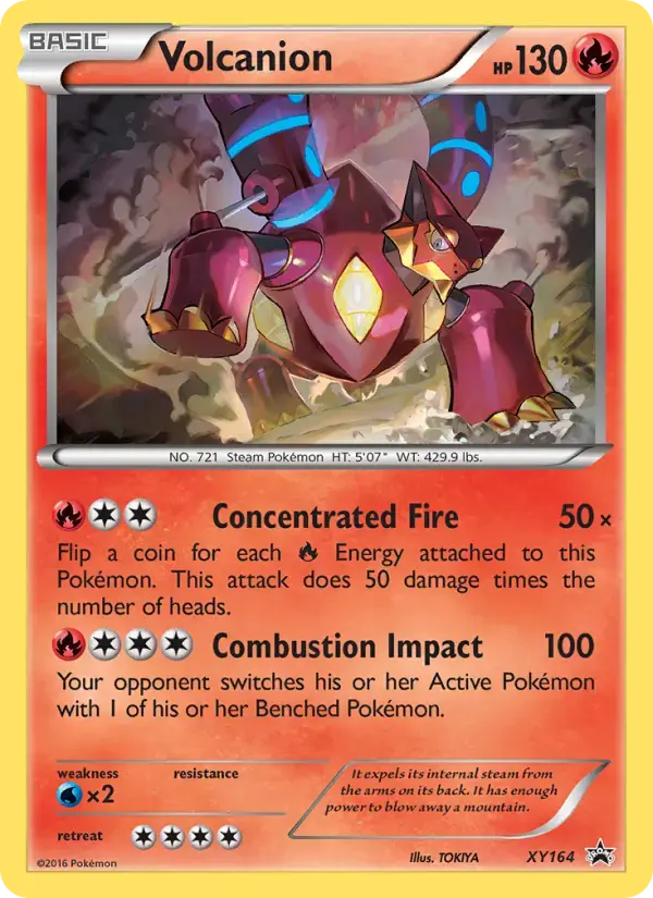 Carte Pokémon Volcanion #XY164 — Promos X&Y