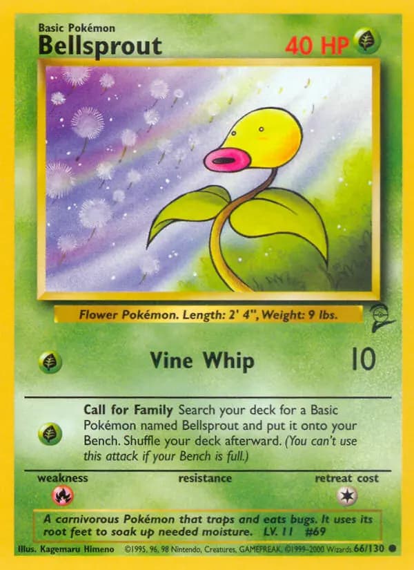 Bellsprout #66 — Base Set 2