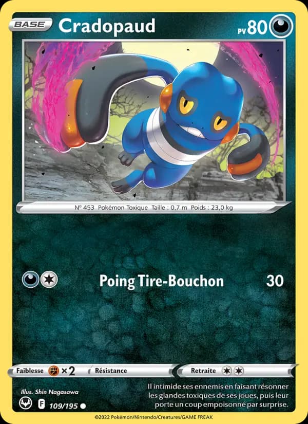 Carte Pokémon Cradopaud #109 — Tempête Argentée