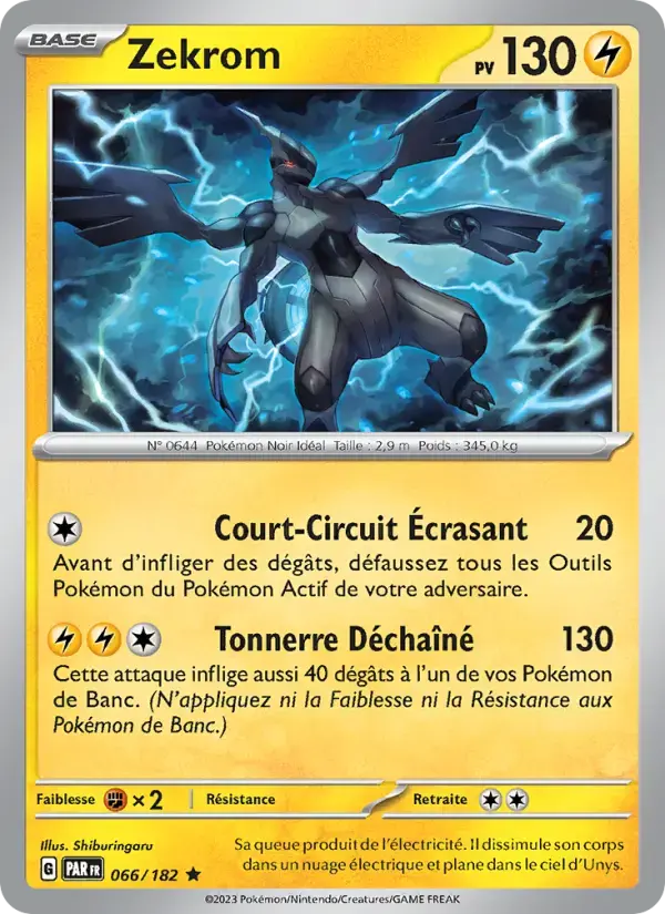 Carte Pokémon Zekrom #066 — Faille Paradoxe