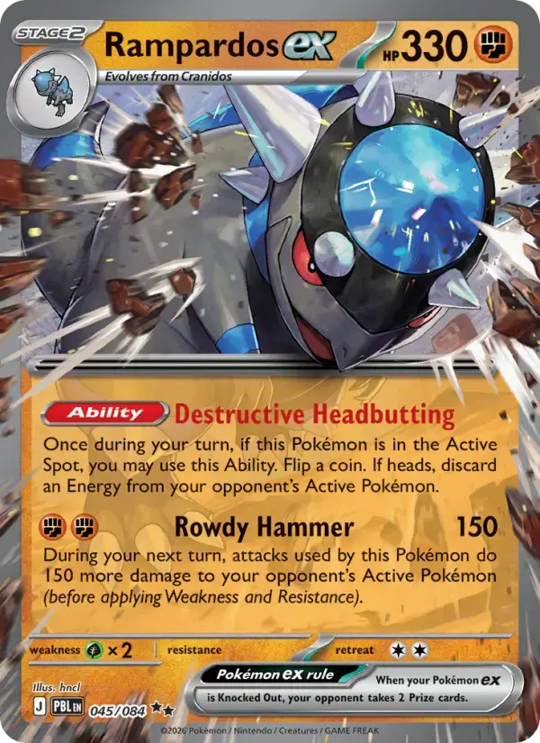 Rampardos ex #045 — Pitch Black