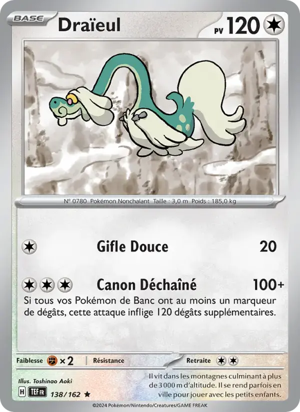 Carte Pokémon Draïeul #138 — Forces Temporelles