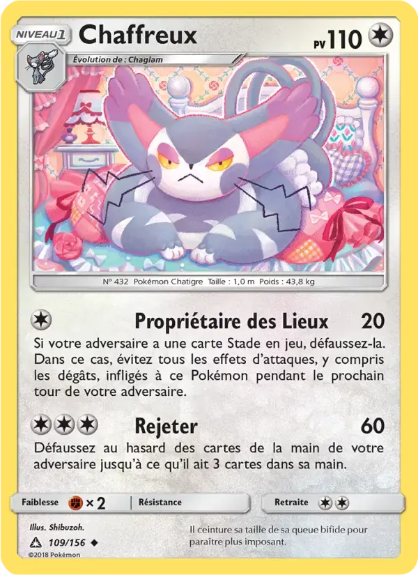 Carte Pokémon Chaffreux #109 — Ultra-Prisme