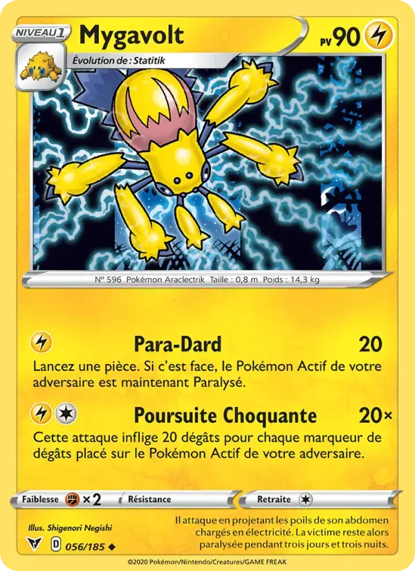 Carte Pokémon Mygavolt #56 — Voltage Éclatant