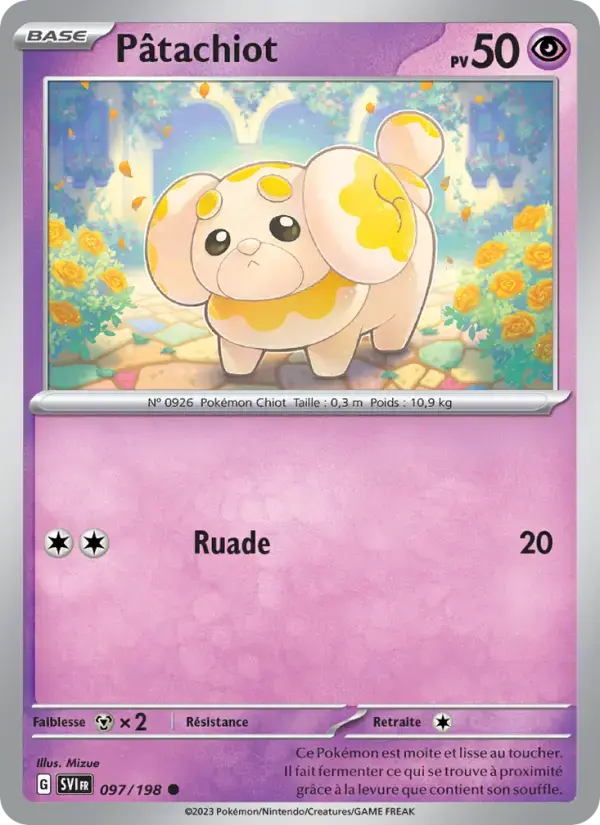 Carte Pokémon Pâtachiot #097 — Écarlate et Violet