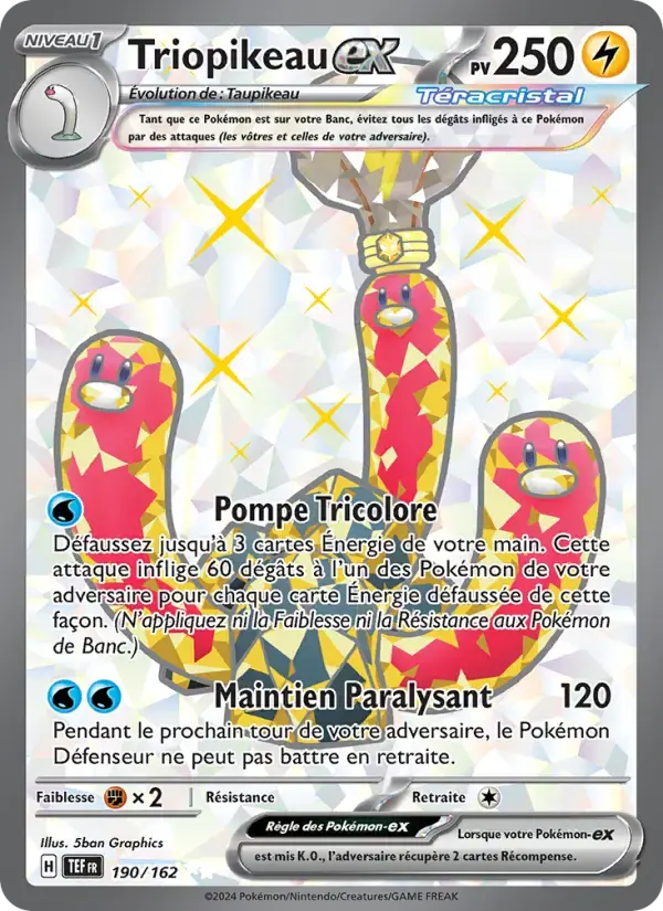 Carte Pokémon Triopikeau-ex #190 — Forces Temporelles
