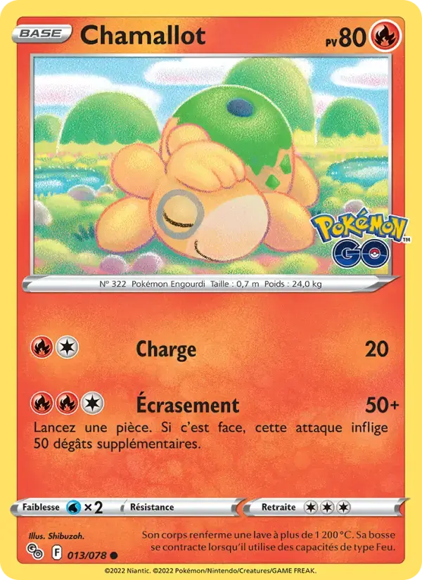 Carte Pokémon Chamallot #013 — Pokémon GO
