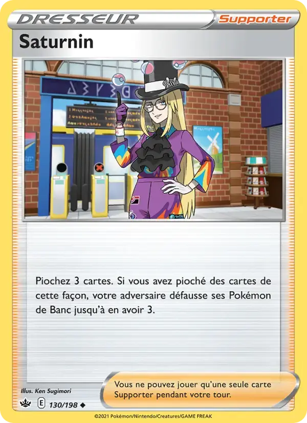 Carte Pokémon Saturnin #130 — Règne de Glace