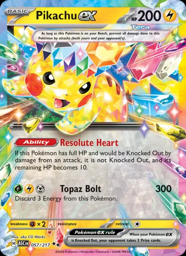 Pikachu ex #057 — Ascended Heroes