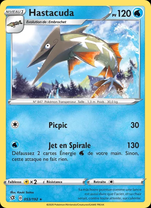 Carte Pokémon Hastacuda #53 — Clash des Rebelles