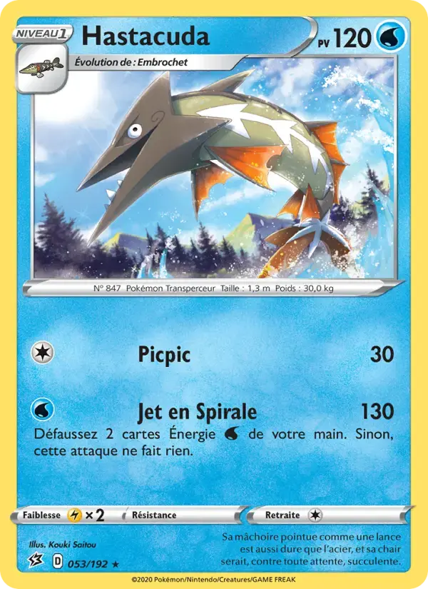 Carte Pokémon Hastacuda #53 — Clash des Rebelles