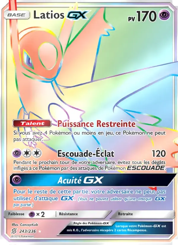 Carte Pokémon Latios GX #243 — Harmonie des Esprits
