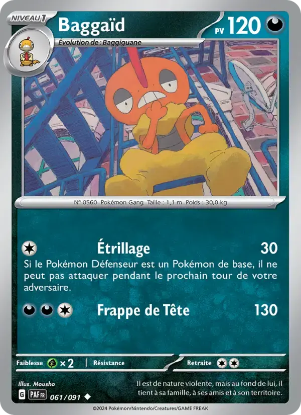 Carte Pokémon Baggaïd #061 — Destinées de Paldea