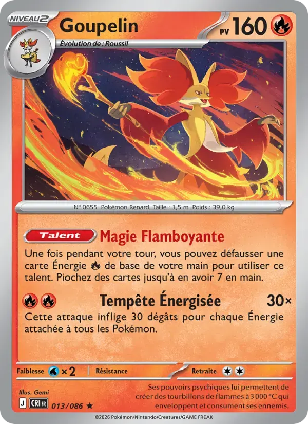 Carte Pokémon Goupelin #013 — Chaos Ascendant