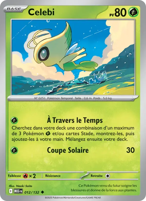Carte Pokémon Celebi #012 — Méga-Évolution