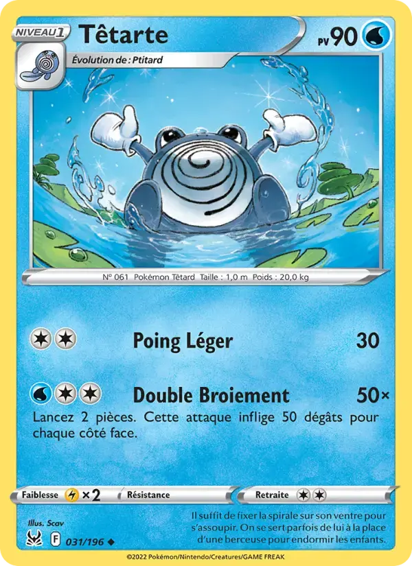 Carte Pokémon Têtarte #031 — Origine Perdue